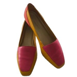 Enzo Angiolini Colour Block VTG  100%Leather Loafer Sz 6.5 (fits like a 6) NWOT